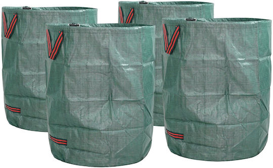 vidaXL Müllbeutel für den Garten Kapazität 300Es mit Griffen 66x66cm 4Stück Grüne
