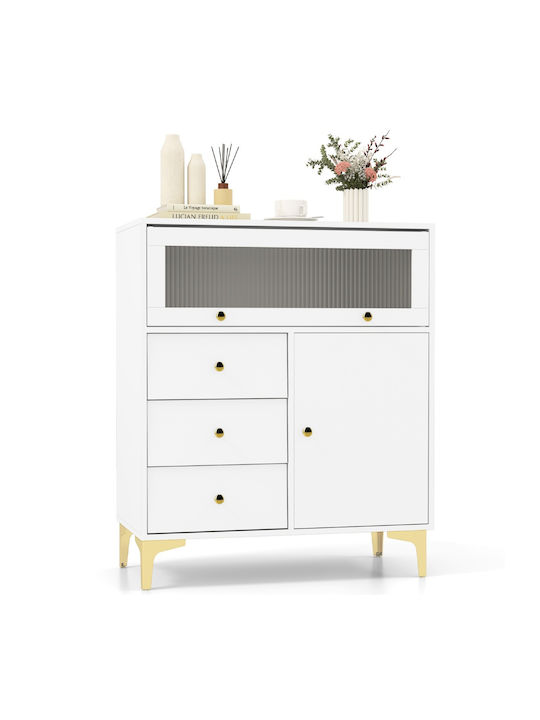Bibliothek Gold 80x40x95.5cm