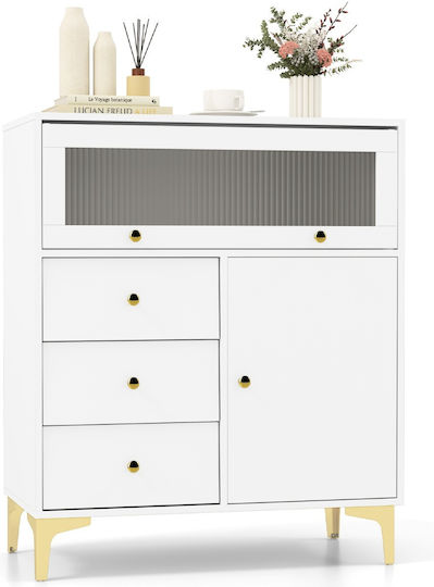 Bibliothek Gold 80x40x95,5cm