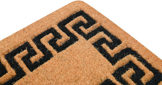 Entrance Mat made of Coir with Anti-slip Backing Black 45x75cm