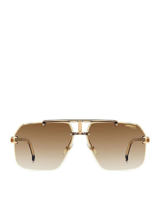 Carrera Women’s Sunglasses with Gold Metallic Frame and Grey Gradient Lens 1054/S VVP/YK