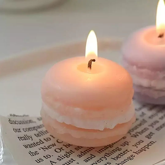 Χειροποίητο Κερί Μακαρόν Tender Pink Χειροποίητο Κερί Μακαρόν Tender Pink