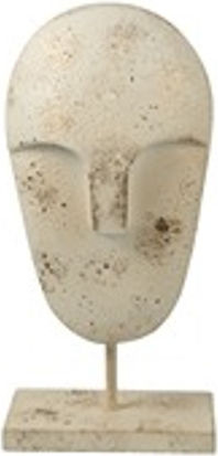 Metallgesichtsbasis Beige Antikgold 18,5x10,5x37,5cm