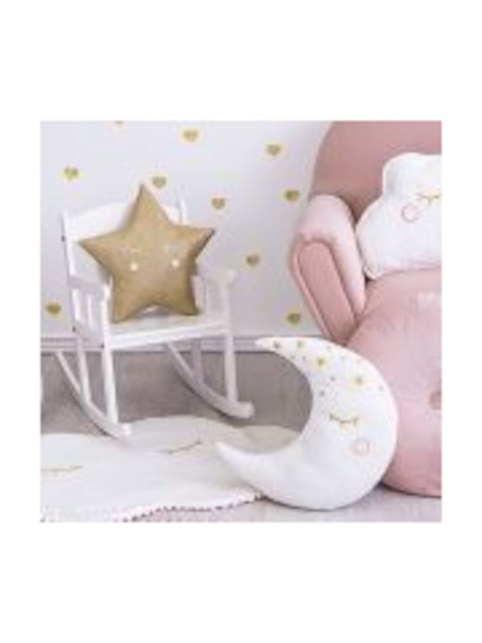 PartyDeco Детско килимче Облаци Бял 103x61см