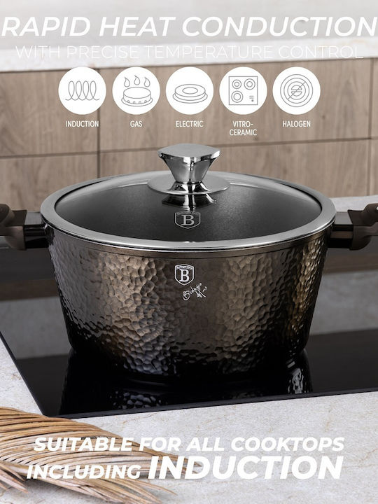 Berlinger Haus Primal Gloss Collection Aluminum Cookware Set Primal Gloss With Non-Stick Coating 6 Pieces