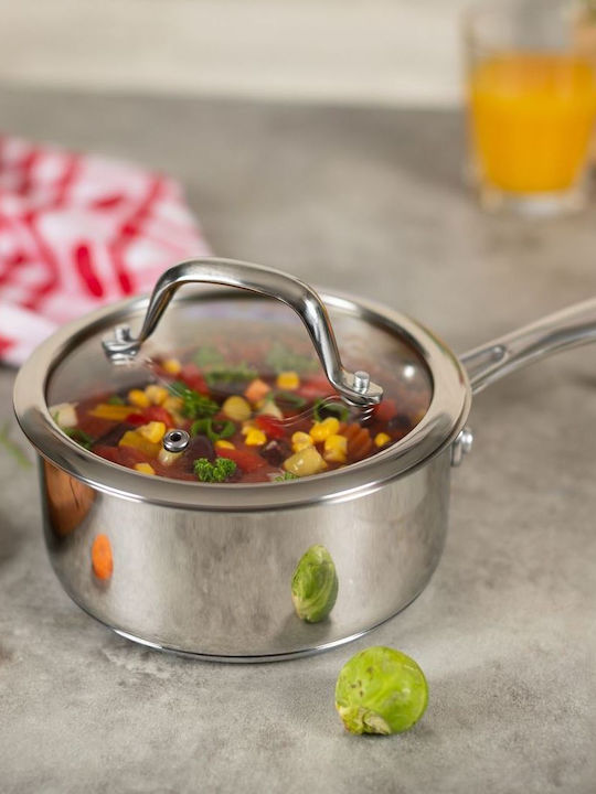 Kuhn Rikon Pots Set of Stainless Steel with Stone Coating 3pcs