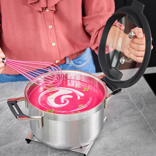 Rosle Silence Pro Töpfe Set aus Rostfreiem Stahl mit Antihaftbeschichtung 4-teilig