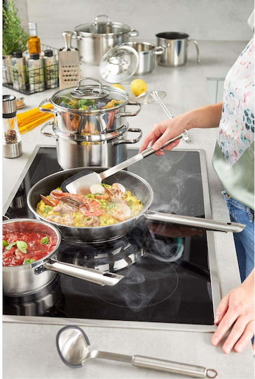 Rosle Elegance Pfannen-Set aus Rostfreiem Stahl Silber mit Antihaftbeschichtung 2-teilig