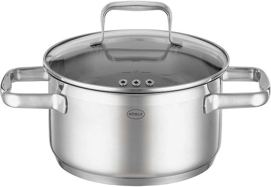 Rosle Charm Cookware Set Made of Stainless Steel with Non-stick Interior Coating 4 Pieces