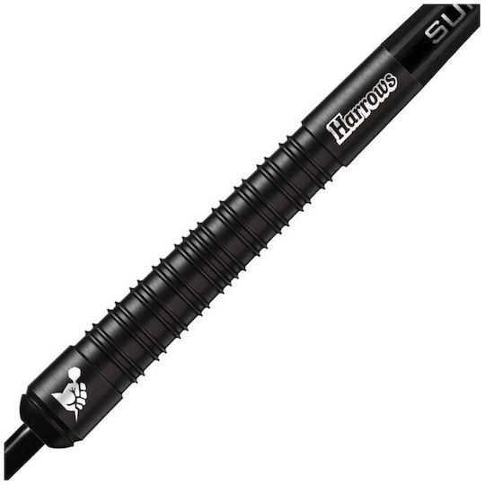 Harrows Supergrip Schwarze Darts 90 Steeltip Supergripblack90