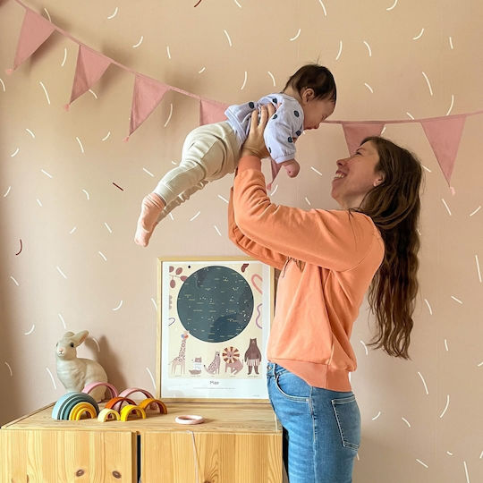 Fabric Garland Disty Pink A Little Lovely Company
