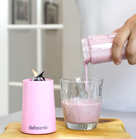 Detoximix Блендер с Пластмасова Каната 280 мл Розова