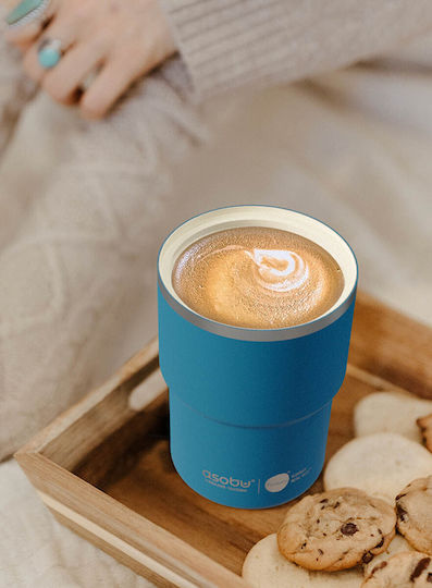 Asobu Glass Thermos Stainless Steel 360ml Pastel Green