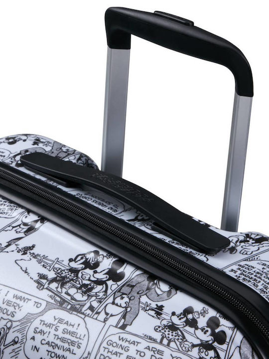 American Tourister Wavebreaker Valiză De Călătorie Pentru Copii Cabină Tough Albă Cu 4 Roți Înălțime 55cm