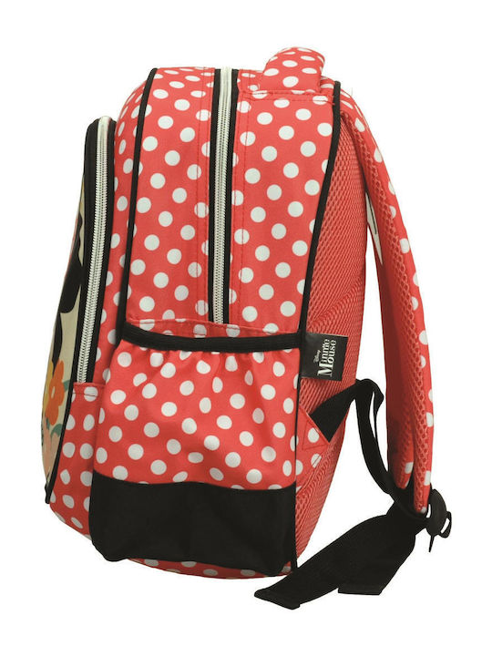 Gim Backpack School Bag Backpack Elementary, Elementary Red with Water Bottle Holder 12Liters