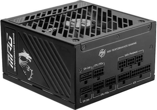 MSI A850GS 850W Μαύρο Τροφοδοτικό Υπολογιστή Full Modular 80 Plus Gold