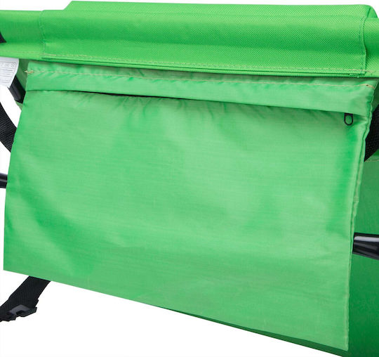 Strandmatratze Rückenlehne Tasche Faltbar Grün 158x56 cm
