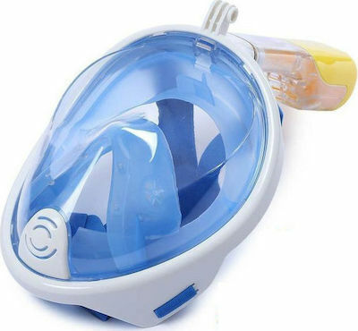 Ocean Mască De Scufundare Din Silicon Față întreagă Albastră Deschisă
