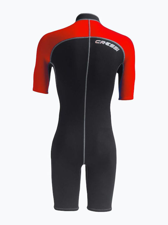 CressiSub Lido Monoshort De Scufundare Cu Fermoar Negru 2mm