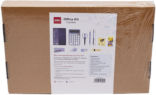 Deli Office Kit Essentials Desk Organizer Set 12pcs Blue 231.095050