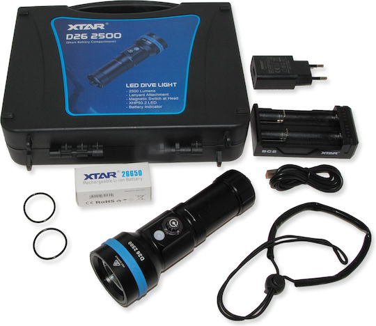 XTAR Diving Safety Light LED with Brightness 2500lm 20802