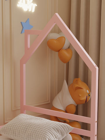 Montessori Kids Bed Montessori Single Pink for Mattress 90x190cm