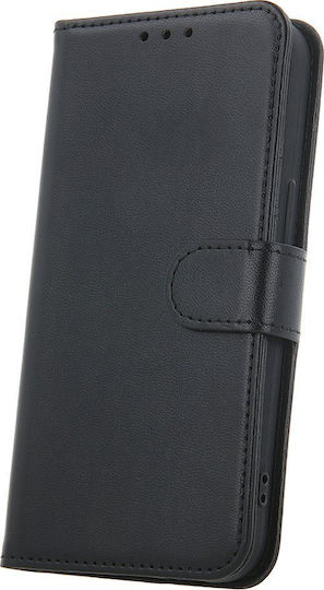 TelForceOne Umschlag Rückseite Leder Schwarz (Motorola Moto G15)
