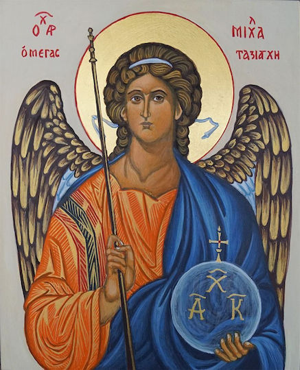 Stone Archangel Michael The Great Taxiarch-15x20cm Rectangular-matte