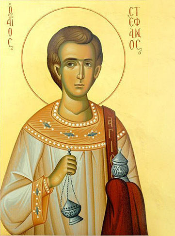 Stone Saint Stephen - 15x20cm Rectangular - Matte
