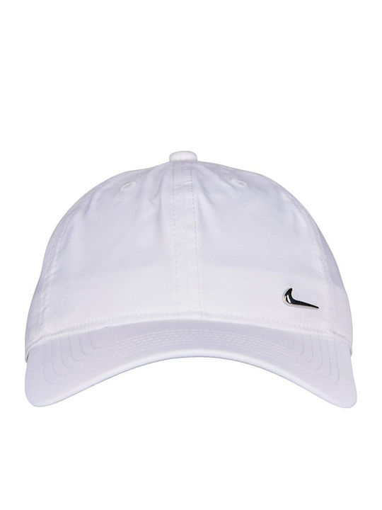Nike Kids' Hat Jockey Fabric Dri-fit Metal White