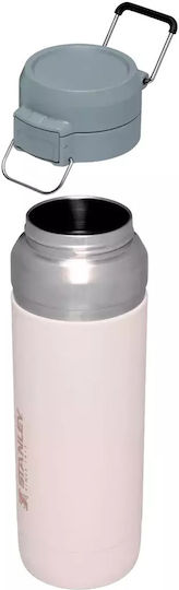 Stanley Go Quick Flip Bottle Thermos Stainless Steel BPA Free 1.06lt Rose Quartz
