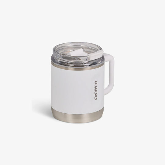 Igloo Igloo Thermosflasche Rostfreier Stahl 443ml Weiß mit Handgriff
