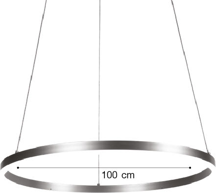 Inlight LED Κρεμαστό Φωτιστικό Χρυσό 100x100εκ.