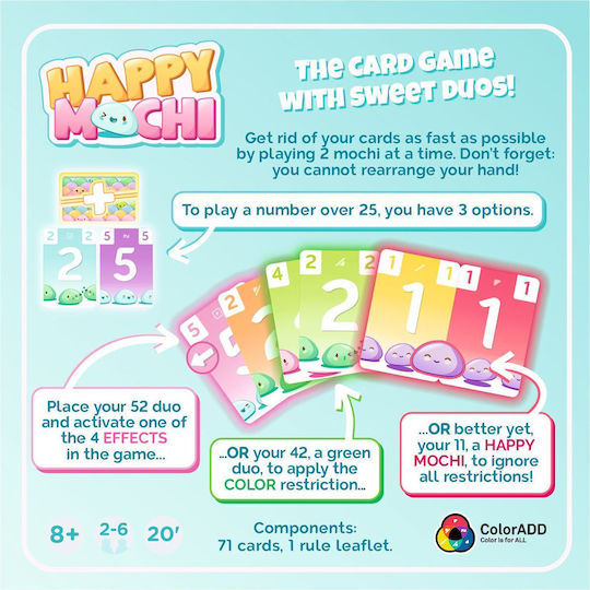 Joc de Societate Happy Mochi pentru 2-6 Jucători 8+ Ani (EN) Zygomatic