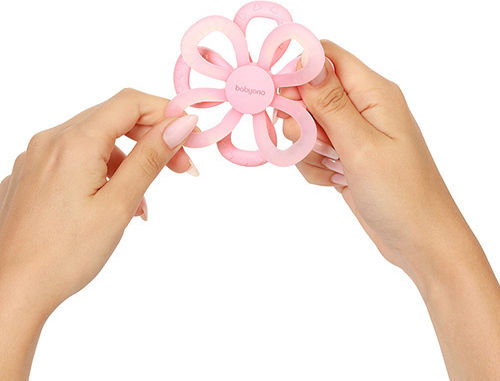 Babyono Flower Μασητικός Κρίκος Οδοντοφυΐας με Νερό από Σιλικόνη για 0 m+