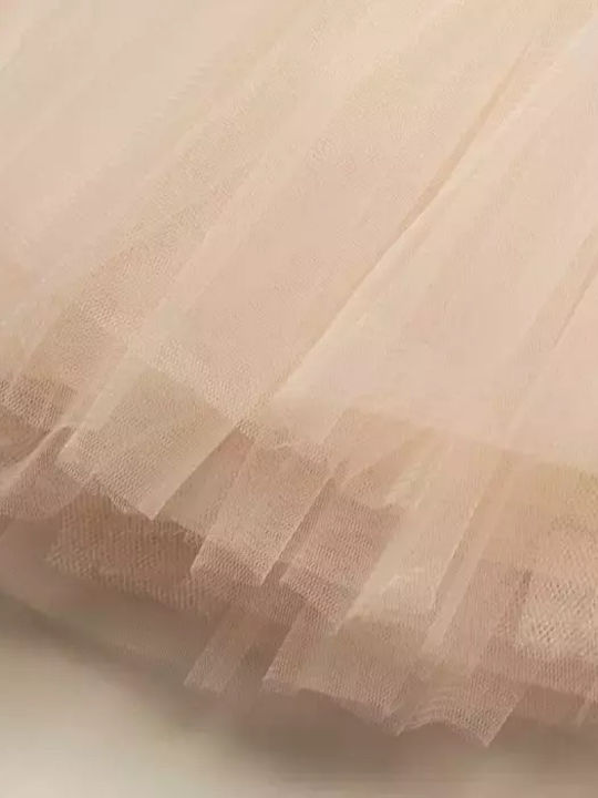 Παιδικό Φόρεμα Τούλινο Σομόν