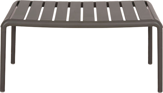 Korver Auxiliary Outdoor Foldable Polypropylene Table Natural 100x60x64cm