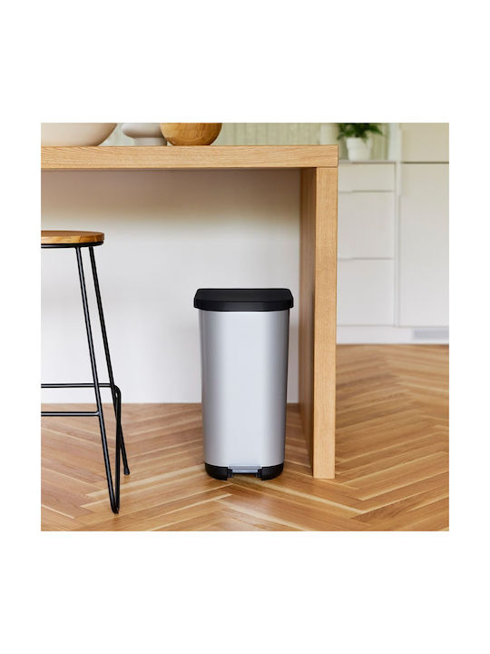 Rotho Babydesign Κάδος Απορριμμάτων Μεταλλικός Ασημί 35lt