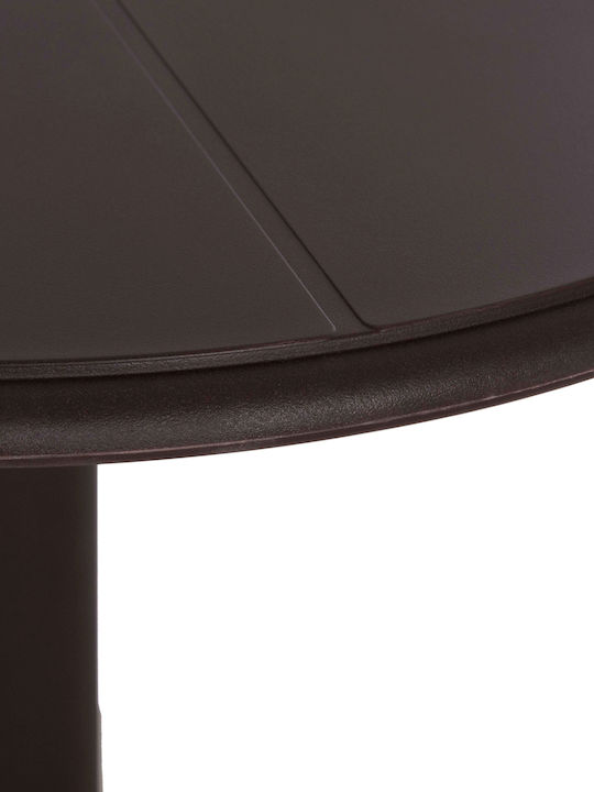 Tisch Zusammenklappbar Terrin Brown 60x60x75cm