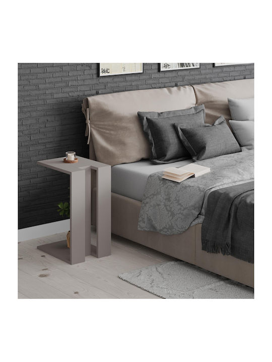 Rectangular Side Table Muju Wooden Mocha L40xW30xH57cm.