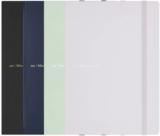 Mnemosyne Notebooks A5 Bullet 240 Sheets with Dots with Hard Cover Gray