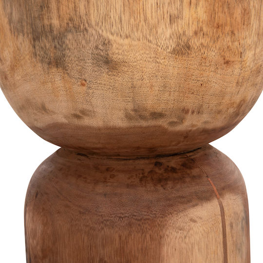Hocker Für das Wohnzimmer Hölzernes Febryn Natural 35x35x45cm