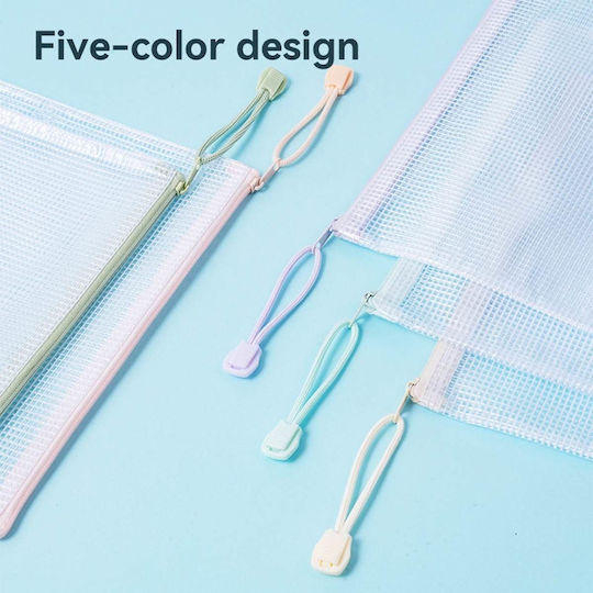 A5 Zipper Folder Deli Ef281 Colorful