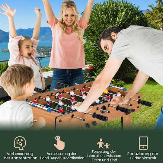 Costway Wooden Foldable Football Standing Table L33xW36xH109cm