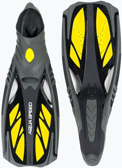 Aquaspeed Плавници За Плуване Speed Inox Черно/Жълто