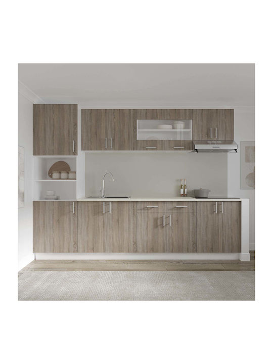 Επιδαπέδιο Ντουλάπι Dark Sonoma Oak/white 80x50x80εκ.