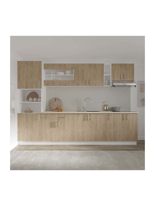Jolly Floor Cabinet with Countertop Natural/white Wood 20x50x80cm