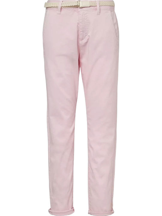 Women's Fabric Trousers Pink