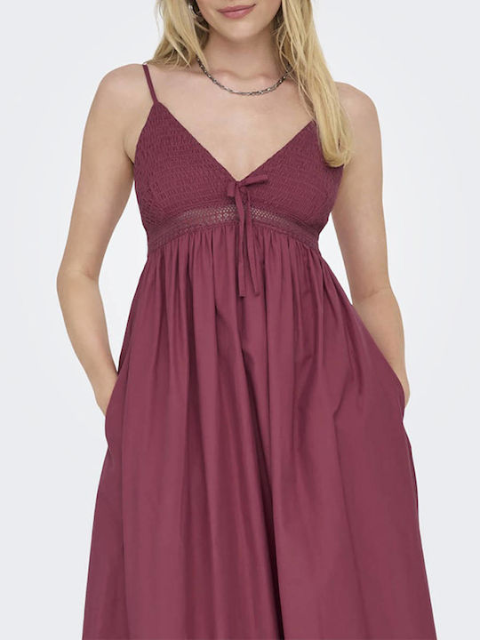 Briar Summer Midi Dress Earth Red