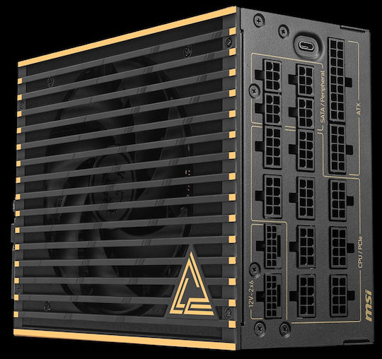 MSI MEG Ai1600T 1600W Μαύρο Τροφοδοτικό Υπολογιστή Full Modular 80 Plus Platinum